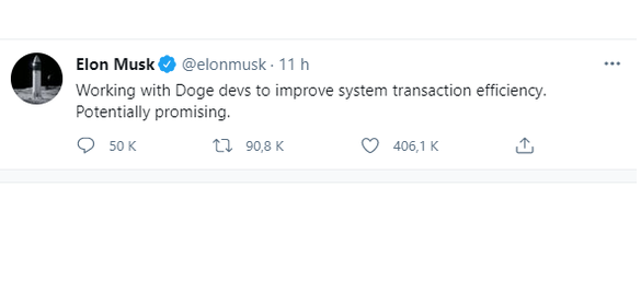 FOTO Dogecoin joacă după cum cântă Musk. Acum crește cu peste 30%, după ce Musk a anunțat că va colabora cu dezvoltatorii monedei pentru îmbunătățirea eficienței. 