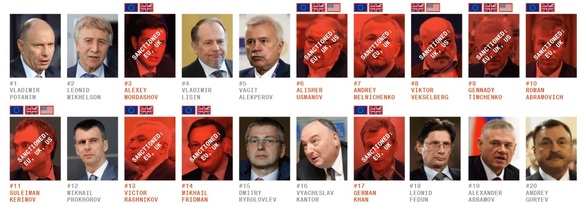 FOTO 10 dintre cei mai bogați 20 de miliardari ruși, ocoliți de sancțiunile occidentale