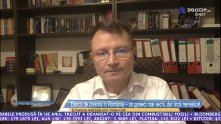 VIDEO Profit LIVE TV - Să ajutăm business-ul. Florin Hozoc, Besmax Life Solutions: Doar jumătate din echipamentele pentru plasmă convalescentă primite gratuit de stat au fost folosite. Proiectul unei bănci de plasmă, blocat în birocrație