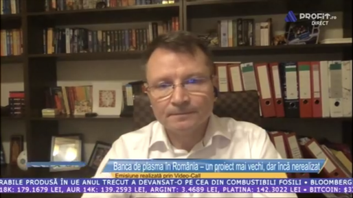 VIDEO Profit LIVE TV - Să ajutăm business-ul. Florin Hozoc, Besmax Life Solutions: Doar jumătate din echipamentele pentru plasmă convalescentă primite gratuit de stat au fost folosite. Proiectul unei bănci de plasmă, blocat în birocrație