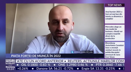 PROFIT NEWS TV  Extindere agresivă a marilor lanțuri de hipermarket-uri. Iașiul a căzut mult, Brașovul vine puternic din urmă. Bogdan Badea, CEO eJobs: Vom trece lejer de 13 milioane de aplicări