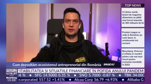 PROFIT NEWS TV David Achim, Make IT în Oradea: Startup-urile de tehnologie vor fi o componentă importantă în ceea ce va însemna sectorul economic peste 10 ani. Vrem să prindem acest trend și în Oradea