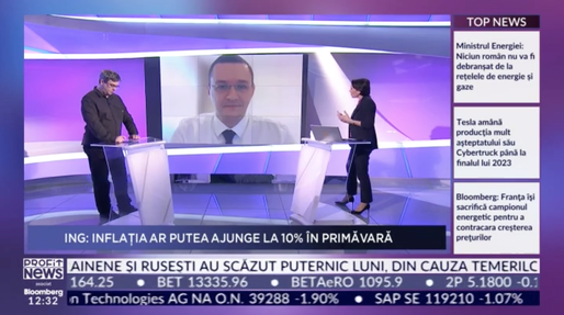 PROFIT NEWS TV Alexandru Ilisie, Director Investiții OTP Asset Management: Inflația pe România cred că va avea un maxim undeva în luna aprilie. Va rămâne în continuare ridicată 