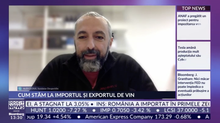 PROFIT NEWS TV Alex Dona, Fondator DespreVin: Apar mulți jucători noi pe piață. Oameni din alte domenii aleg să investească și în zona viticolă. Cât durează recuperarea investiției