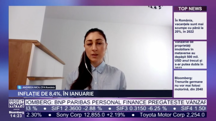 PROFIT NEWS TV Andreea Nica, CFA România: Nu merită să amânăm consumul. Vom cumpăra aceste bunuri și servicii din ce în ce mai scump
