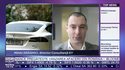 PROFIT NEWS TV Mihai Drăghici, EY: Ne așteptăm ca numărul de mașini electrice să ajungă la 65 de milioane până în 2030, în UE. Se fac investiții semnificative în stațiile de încărcare