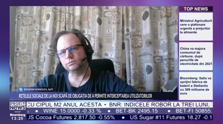 PROFIT NEWS TV Legea interceptărilor - Bogdan Manolea, ApTI, avertizează: Această variantă este și mai complicată și mai periculoasă pentru furnizori decât ce am avut inițial. Este o poziție de forță de care nu avem nevoie
