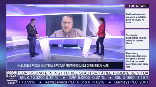 PROFIT NEWS TV Dan Manolescu, Președintele Camerei Consultanților Fiscali: Mă aștept ca zeci de mii de operatori economici să se înscrie în sistemul e-Factura. Oamenii nu au înțeles încă faptul că va deveni obligatoriu
