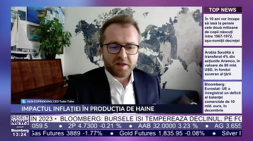 PROFIT NEWS TV Alin Copîndeanu, CEO Tudor Tailor: Multe branduri se uită la vecinii noștri sau în zona asiatică pentru producție. Prețurile vor crește cu până la 15% pentru produsele textile