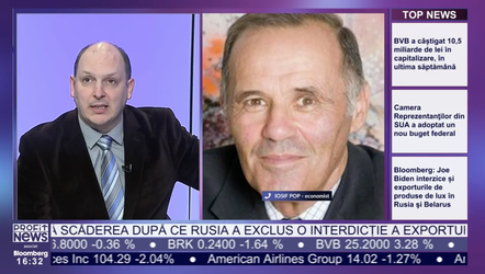 PROFIT NEWS TV Iosif Pop, unul dintre fondatorii Băncii Transilvania, primul CEO al băncii: Rusia se aștepta la sancțiuni, nu este prima dată când i se aplică. Cunoaște deja metoda prin care să le evite. Cum va scăpa de faliment