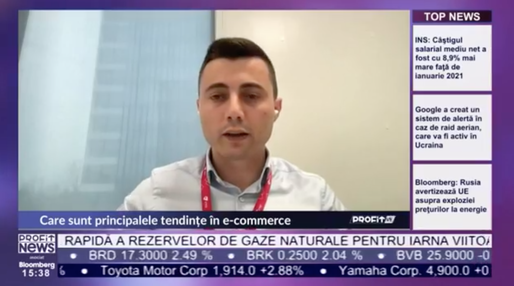 PROFIT NEWS TV  Cristi Movilă, General Manager VTEX: Nu cred că piața de ecommerce va crește cu mai mult de 20%. Lipsa de predictibilitate ne face să fim mai rezervați un pic
