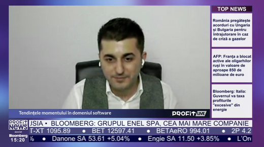 PROFIT NEWS TV Mihail Vlad, CEO Softia: În momentul în care dai și mai multe taxe IT-iștilor, te vei trezi cu un exod de talent. Deja suntem campionii taxelor, nu văd de ce o astfel de soluție ar fi bună

