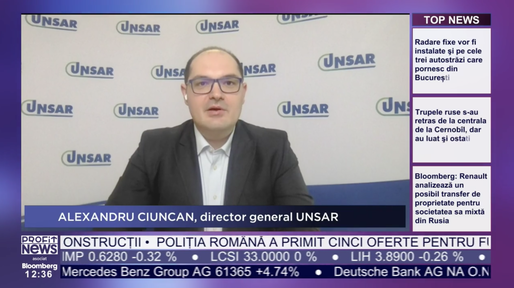 PROFIT NEWS TV Alexandru Ciuncan, Director General UNSAR: Sistemul de asigurări continuă să funcționeze în România, chiar și în aceste situații complicate. Riscul de război nu este acoperit de asiguratori nicăieri în lume, cu unele excepții