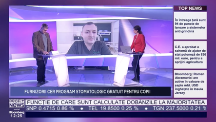 PROFIT NEWS TV Fondatorul lanțului de clinici stomatologice Dr. Leahu: Posibilitatea introducerii unui program național pentru sănătatea orală e un salt fantastic, pe care nu l-am mai văzut în ultimii 10 ani 
