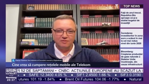 PROFIT NEWS TV Fostul ministru Teleman, în mandatul căruia Telekom a vândut rețelele fixe: Vânzarea rețelei mobile către companii cu acționariat rusesc sau având legături cu Rusia este foarte puțin probabil să se concretizeze