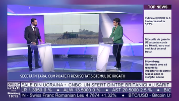 PROFIT NEWS TV Ministrul Agriculturii: Trebuie să accelerăm investițiile în sistemele de irigații. Până la finalul anului vom mai pune în funcțiune încă 20 de astfel de sisteme
