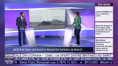 PROFIT NEWS TV Ministrul Agriculturii: Trebuie să accelerăm investițiile în sistemele de irigații. Până la finalul anului vom mai pune în funcțiune încă 20 de astfel de sisteme
