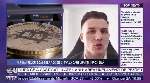 PROFIT NEWS TV Radu Puiu, Financial Analyst XTB România: Plafonarea prețurilor la carburanți nu este neapărat răspunsul. Investitorii vor încerca să țină cu dinții de Bitcoin