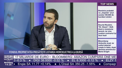 EXCLUSIV PROFIT NEWS TV Listarea Hidroelectrica la bursă, cel mai probabil amânată până în februarie 2023: Fondul Proprietatea a chemat cele mai mari bănci din lume. Dacă va fi o listare doar la BVB, pachetul de acțiuni ofertat va fi redimensionat