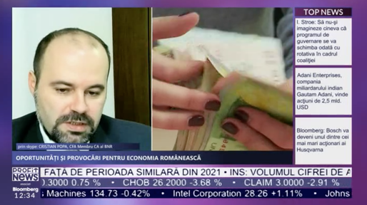 PROFIT NEWS TV Cristian Popa, BNR: Epoca banilor ieftini s-a încheiat. Chiar dacă inflația va scădea anul acesta, prețurile vor continua să crească. La ce trebuie să fie atent mediul privat