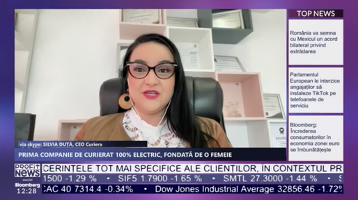 PROFIT NEWS TV Silvia Duță, CEO Curiera Transport Solutions, prima companie de curierat 100% electric, fondată de o femeie: Băncile văd doar cifrele, nu potențialul. Încerc să aduc investitori care să mă ajute
