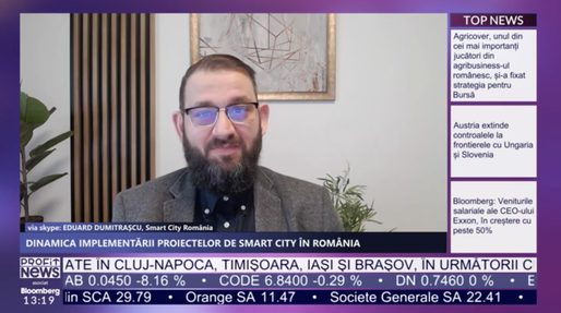 PROFIT NEWS TV Eduard Dumitrașcu, Asociația Română pentru Smart City: Este o utopie să ne gândim la dezvoltarea economică a României fără să înțelegem importanța comunităților noastre
