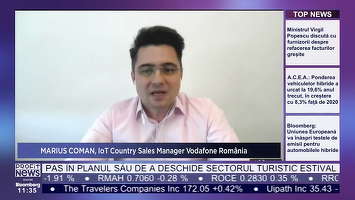 PROFIT NEWS TV Marius Coman, IoT Country Sales Manager Vodafone România: Eficiența operațională este unul dintre lucrurile pe care companiile le au în vedere atunci când își doresc să implementeze soluții de IoT