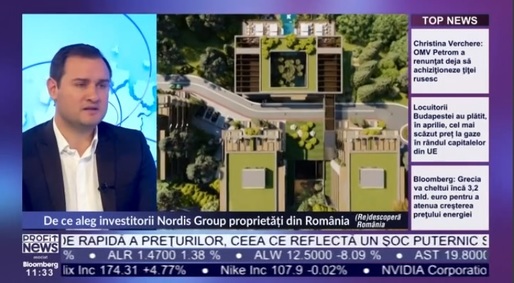 VIDEO PROFIT NEWS TV (Re)Descoperă România - Florin Poștoacă, Sales Manager Nordis Group: Interesul românilor pentru a investi în imobiliare este la acest moment foarte ridicat,  ca "o plasă de siguranță"