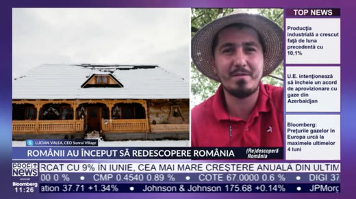VIDEO PROFIT NEWS TV (Re)Descoperă România - CEO Sunrai Village: Turismul autentic împreună cu industria IT pot fi cei doi piloni ai României care în 30-50 de ani să ne ducă în primii 10 jucători din lume. Stăm pe un bulgăre foarte fain