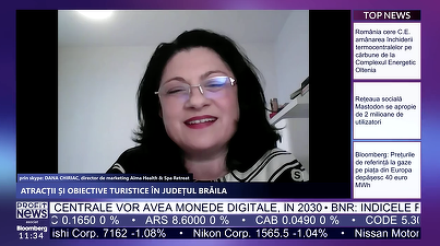 PROFIT NEWS TV Redescoperă România – Dana Chiriac, director de marketing Alma Health & Spa Retreat: Biletele gratuite de tratamente au dus la subdezvoltarea turismului balnear. Este vorba și despre un public care trebuie educat
