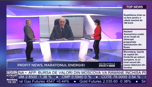 Dezbaterile PROFIT NEWS TV - Ministerul Energiei: Livrarea de energie și gaze este securizată. Extinderea rețelelor de gaze va trebui să fie una inteligentă