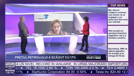 Dezbaterile PROFIT NEWS TV - Gabriela Bodron, director al Departamentului Juridic Tinmar Energy: Plafonarea prețurilor la energie de la 1 aprilie va afecta în mod nelimitat bugetul de stat. Stabilizarea implică o intervenție mai redusă a statului