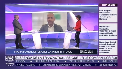 Dezbaterile PROFIT NEWS TV - Nagy-Bege (ANRE): Prețul reglementat nu ar fi fost o soluție la actuala criză energetică. Prețuri de coșmar