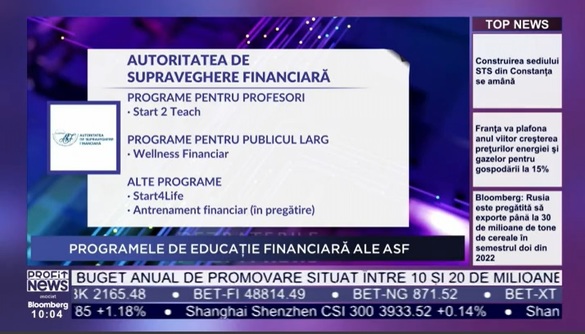 VIDEO PROFIT NEWS TV Maratonul de Educație Financiară - România se confruntă cu un grad uriaș de analfabetism funcțional și financiar. Educația financiară nu este însă un lux. Cum să investești și să economisești