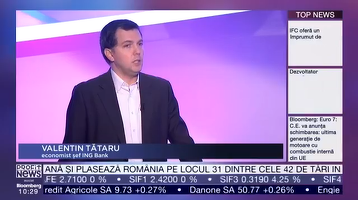 PROFIT NEWS TV Maratonul Fiscalității - Valentin Tătaru, ING: Anul viitor va fi mult mai dificil de atins ținta de deficit, economia încetinește. Creșterea pensiilor e rezonabilă, dar inflația va rămâne sus și anul viitor


