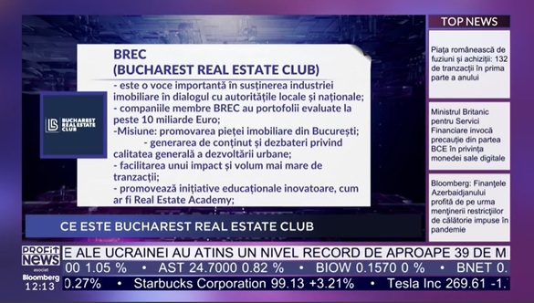PROFIT NEWS TV Maratonul Imobiliar - Despina Ponomarenco, președinte BREC: Bucureștiul pierde investitori. Nu poți să oprești o întreagă industrie din cauza abaterilor unor companii