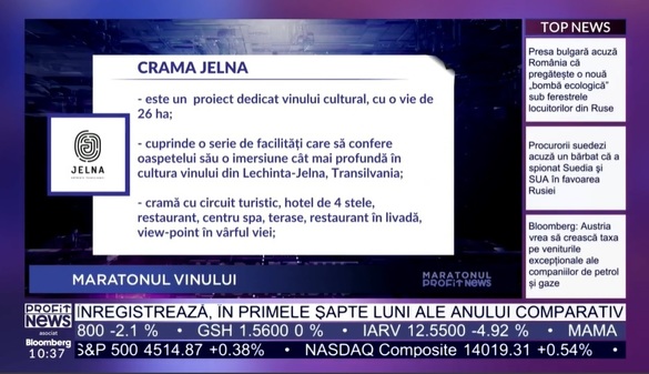 VIDEO Maratonul Vinului - Darius Pripon, Crama Jelna: În domeniul vinului, dacă arzi etape, cu siguranță vei eșua. După apă, vinul este cea mai naturală băutură pentru om