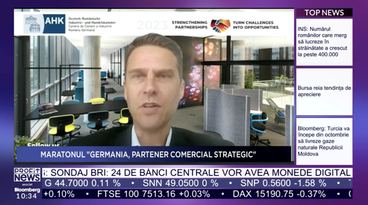 PROFIT NEWS TV Maratonul Afacerilor Germane în România - Sebastian Metz, director general AHK România: Avem nevoie de mult mai multă atenție politică și de o schimbare a mentalității 