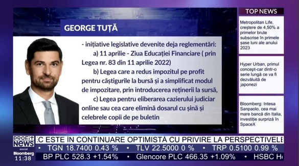 VIDEO PROFIT NEWS TV - Maratonul de Educație Financiară. Deputatul George Tuță: BNR își poate construi o divizie separată pentru protecția consumatorului. În Parlament se analizează un proiect, e nevoie de acord politic 