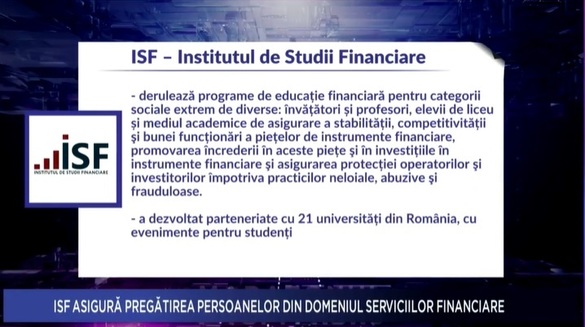 VIDEO PROFIT NEWS TV - Maratonul de Educație Financiară. Director Executiv ISF: Intenționăm să extindem foarte mult educația financiară pentru antreprenori, dar și pentru persoanele adulte care activează în companii