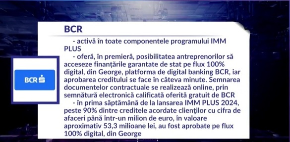 VIDEO PROFIT NEWS TV - Maratonul Fondurilor Europene - Coordonator în cadrul BCR: Avem foarte mulți clienți care fac proiecte în serie cu fonduri europene. Aplicația transmite notificări pentru proiectele eligibile 