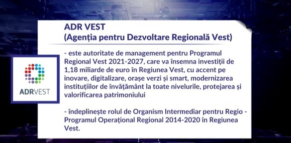 VIDEO PROFIT NEWS TV - Maratonul Fondurilor Europene. ADR Vest: Până la finalul anului vom mai lansa pe piață încă 9 tipologii de finanțare pentru mediul privat. E foarte important ca solicitanții să înțeleagă tipologia de finanțare