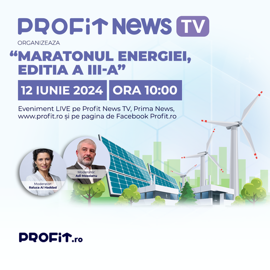 CEO-ul Hidroelectrica, Karoly Borbely, vine la Maratonul Energiei Ediția a III-a, la PROFIT NEWS TV - Problemele acute ale momentului din sectorul energiei, discutate de autorități și jucători relevanți din industrie