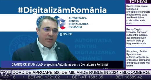 Profit News TV - Maratonul Inteligența Artificială în Economie. Președinte ADR - Utilizarea inteligenței artificiale în activitatea statului și furnizarea către populație de soluții de încredere pentru autentificare electronică pot ajuta dezvoltarea sectorului digital