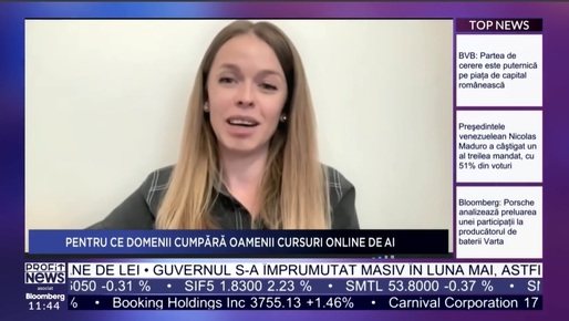 Profit News TV - Maratonul Inteligența Artificială în Economie. CEO Skillab: Interesul pentru cursurile AI este în continuă creștere