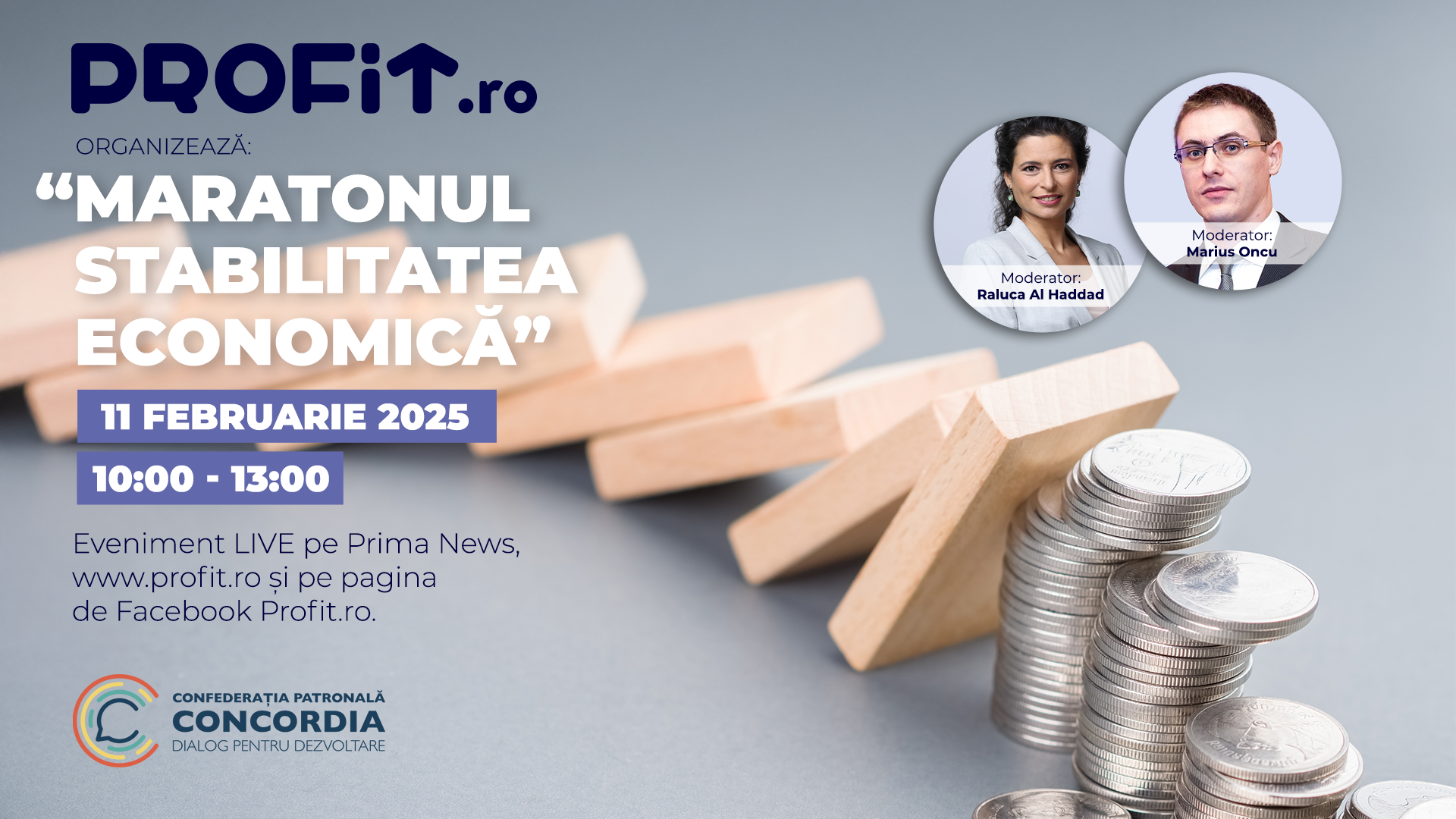 MÂINE Profit.ro TV – Ministrul Finanțelor și cel al Investițiilor și Proiectelor Europene, la Maratonul Stabilitatea Economică: Ce ne așteaptă în privința reformei fiscale, Riscul unor majorări de taxe chiar și din acest an, Problemele PNRR
