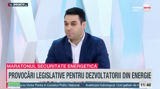 VIDEO Maratonul Profit.ro TV - Securitatea Energetică a României. Radu Petroi, Councel Suciu Partners: Investițiile noi vor fi încurajate, dar vor fi supuse unui profil de risc mai mare, inclusiv de la bănci, de la alți finanțatori