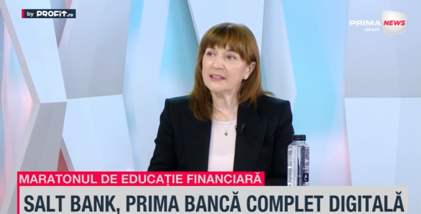 VIDEO Profit.ro TV – Maratonul de Educație Financiară ediția a VI-a. Gabriela Nistor, director executiv Salt Bank, explică măsurile de securitate ale băncii și de ce la telefoanele băncii răspund oameni și nu roboți