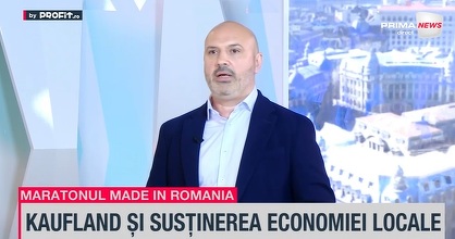 VIDEO Maratonul Profit “Made in Romania” Ediția a III-a – Valer Hancaș, Kaufland România: Creștem în fiecare an ponderea produselor românești, dar când ajungi la 85%, fiecare procent în plus devine tot mai greu de atins