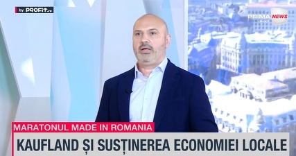 VIDEO Maratonul Profit “Made in Romania” Ediția a III-a – Valer Hancaș, Kaufland România: Creștem în fiecare an ponderea produselor românești, dar când ajungi la 85%, fiecare procent în plus devine tot mai greu de atins